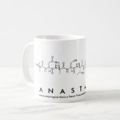 Mug Bouche de nom du peptide Anastasia (Devant gauche)
