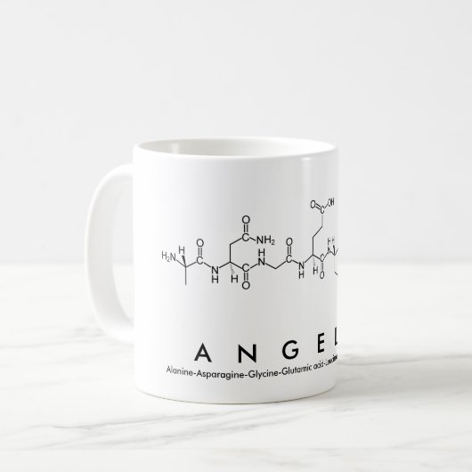 Mug Bouche de nom du peptide Angelie (Devant gauche)