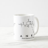 Mug Bouche de nom du peptide anka (Devant droit)