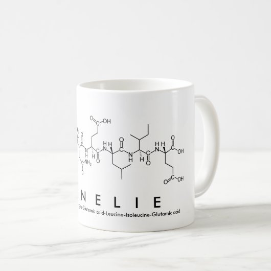 Mug Bouche de nom du peptide Annelie (Devant droit)