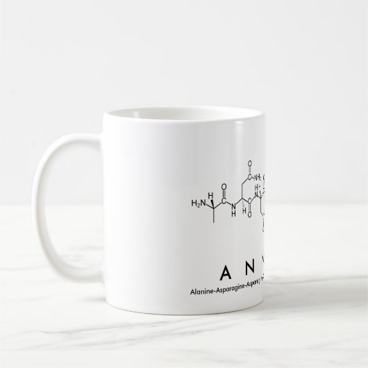 Mug Bouche de nom du peptide Annelie (Gauche)