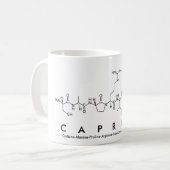 Mug Bouche de nom du peptide Caprice (Devant gauche)