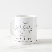 Mug Bouche de nom du peptide Caren (Devant gauche)