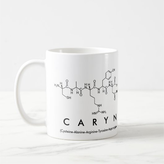 Mug Bouche de nom du peptide Caryn (Gauche)