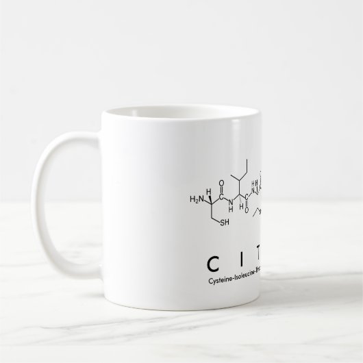 Mug Bouche de nom du peptide Citlali (Gauche)