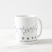 Mug Bouche de nom du peptide David (Devant droit)
