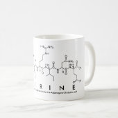 Mug Bouche de nom du peptide de la chirine (Devant droit)