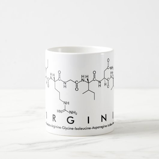 Mug Bouche de nom du peptide de Virginie (Centre)