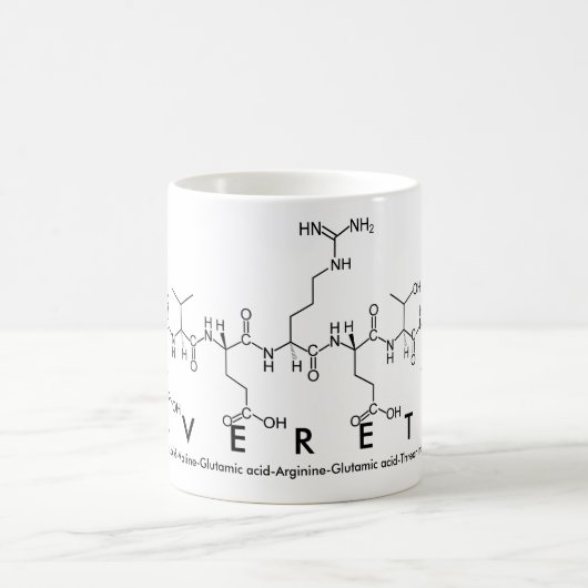 Mug Bouche de nom du peptide Everett (Centre)