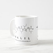 Mug Bouche de nom du peptide halil (Devant gauche)