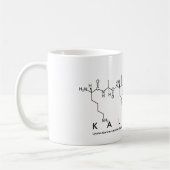 Mug Bouche de nom du peptide Kaleena (Gauche)