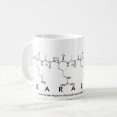 Mug Bouche de nom du peptide karaline (Devant gauche)