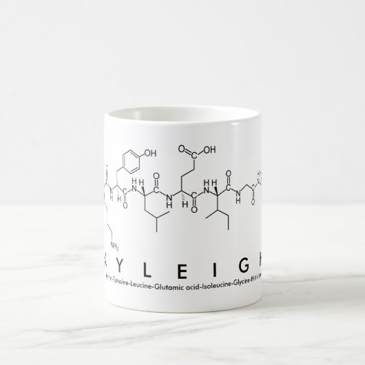 Mug Bouche de nom du peptide Kyleigh (Centre)