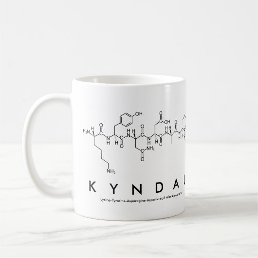 Mug Bouche de nom du peptide Kyndal (Gauche)