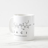 Mug Bouche de nom du peptide Laci (Devant gauche)