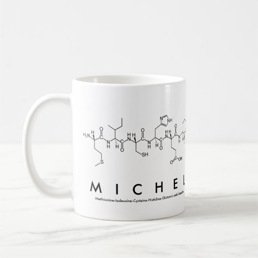 Mug Bouche de nom du peptide Michel (Gauche)