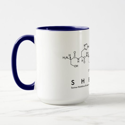Mug Bouche de nom du peptide Shelley (Gauche)