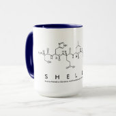 Mug Bouche de nom du peptide Shelley (Devant gauche)