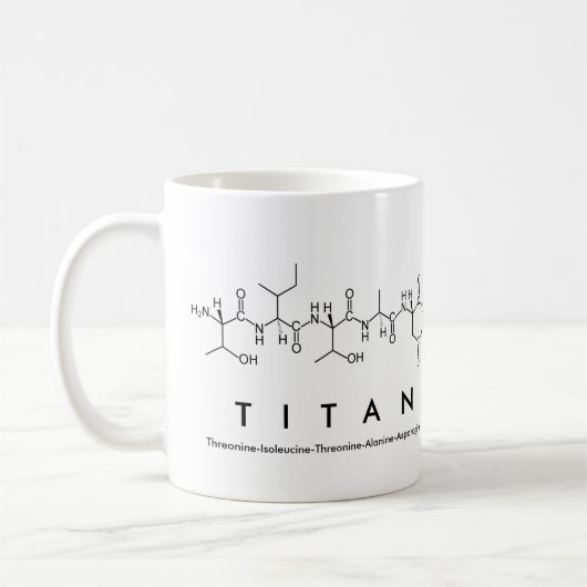 Mug Bouche de nom du peptide Titan (Gauche)