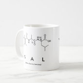 Mug Bouche de nom du peptide Val (Devant gauche)