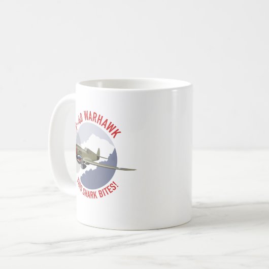 Mug Bouche de requin de P-40 Warhawk (Devant gauche)