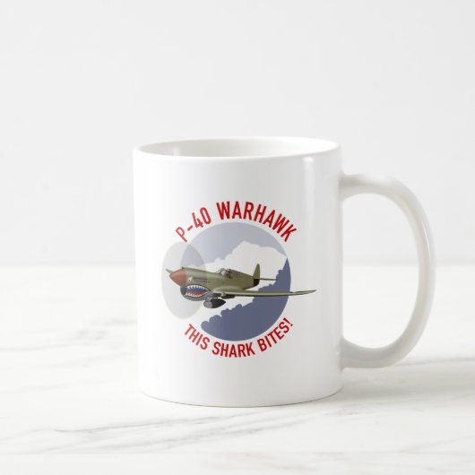 Mug Bouche de requin de P-40 Warhawk (Droite)