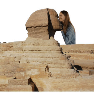 Mug Bouche de Sphinx Baiser Photo drôle Humour Pyramid