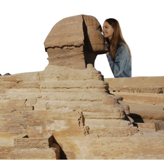 Mug Bouche de Sphinx Baiser Photo drôle Humour Pyramid