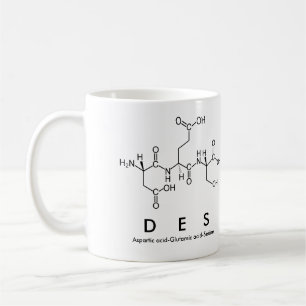 Mug Bouche du nom du peptide