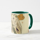 Mug Bouche Fae Beige, Oeuvre Graphique Mystique (Devant droit)