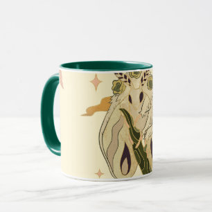 Mug Bouche Fae Beige, Oeuvre Graphique Mystique