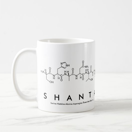 Mug Bouche nom du peptide Shanta (Gauche)