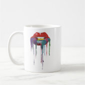 Mug Bouche peinture Kiss Art (Gauche)