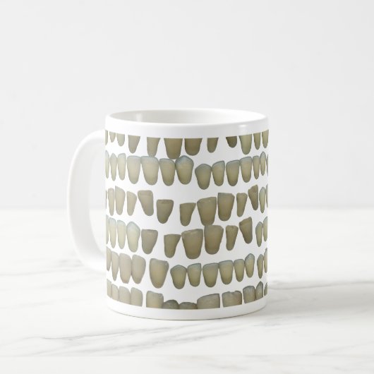 MUG BOUCHE PUTRÉFIÉE DE DENTS D'ORTHODONTIES D'ART (Devant gauche)