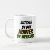 Mug Boucher par chasseur de jour par week-end (Gauche)