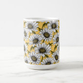 Mug Bouches blanches, fleurs sauvages sur jaune (Centre)