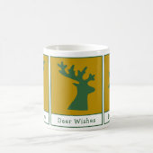 Mug Bouches de cerfs personnalisées Vacances Art Green (Centre)