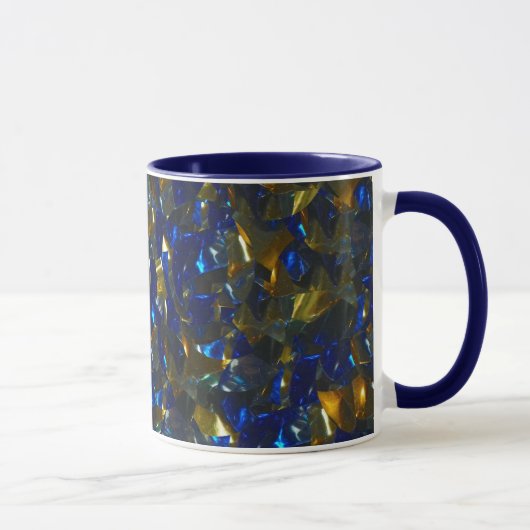 Mug Bouchon bleu doré (Droite)
