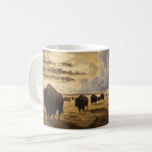 Mug Bouchon de buffle Stormy Escape (Devant gauche)