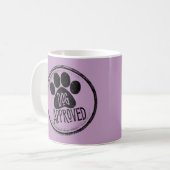 Mug Bouchon de café approuvé par le chien (Devant gauche)
