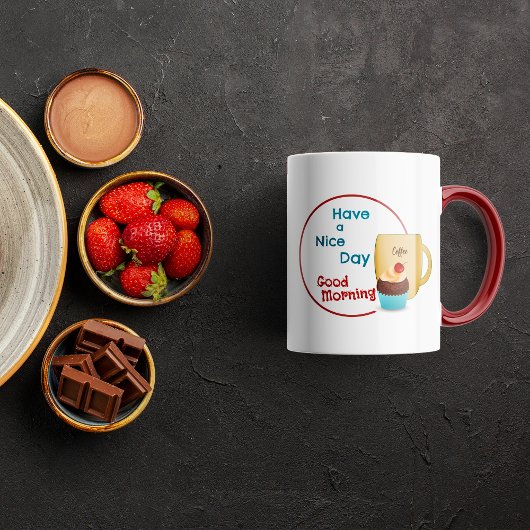 Mug Bouchon de café cerise personnalisé