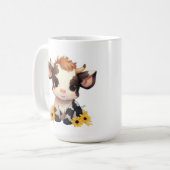 Mug Bouchon de café Daisy Calf 15oz (Devant gauche)