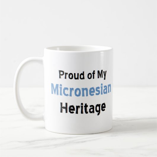 Mug bouchon de café du patrimoine micronésien (Gauche)