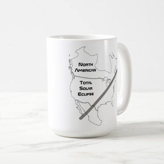 Mug Bouchon de café éclipse solaire (Devant droit)