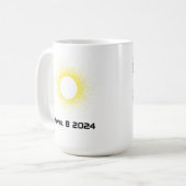 Mug Bouchon de café éclipse solaire (Devant gauche)