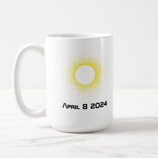 Mug Bouchon de café éclipse solaire (Gauche)