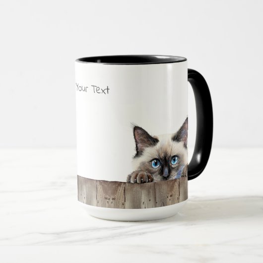 Mug Bouchon de chat Birman (Devant droit)