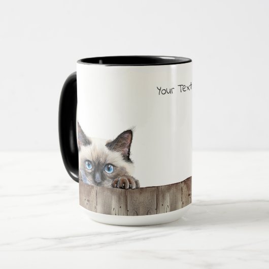 Mug Bouchon de chat Birman (Devant gauche)