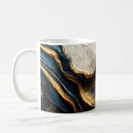 Mug Bouchon de décoration en marbre de luxe (Gauche)