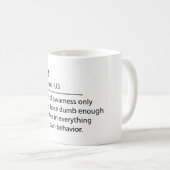 Mug bouchon de définition amusant réveillé (Devant droit)
